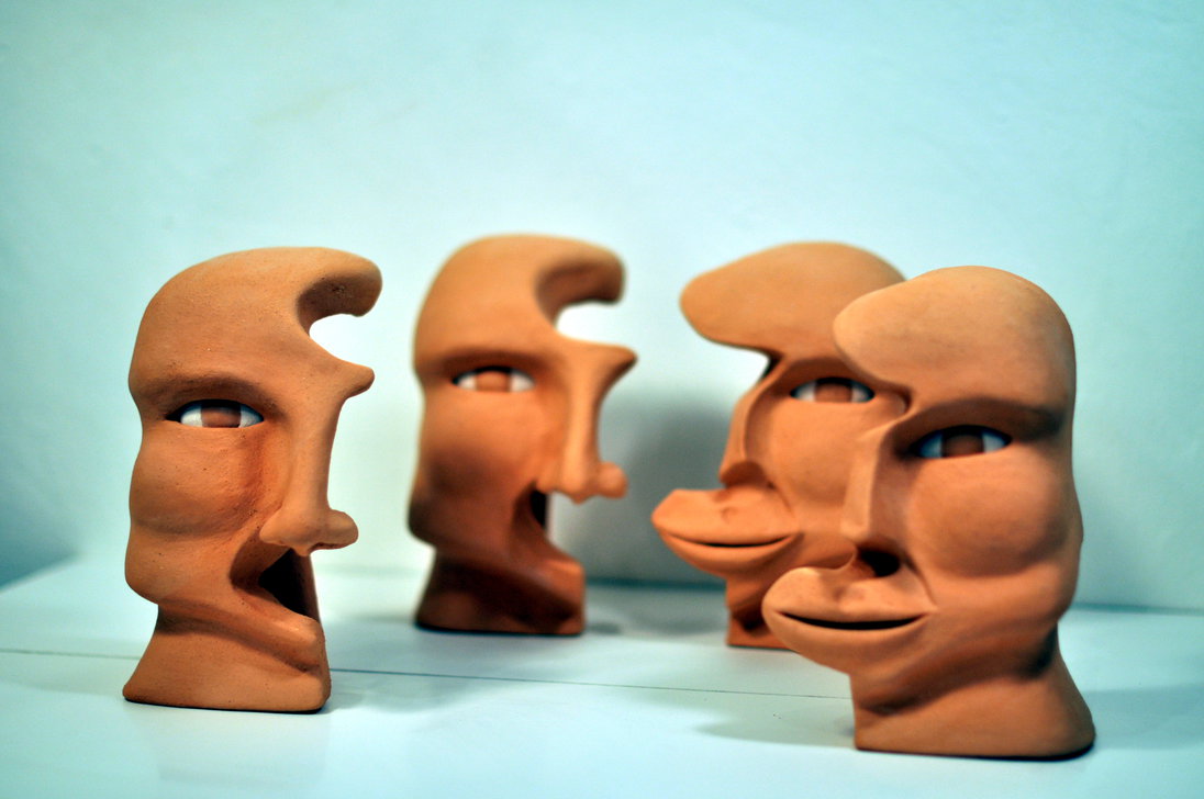  two heads four half faces 